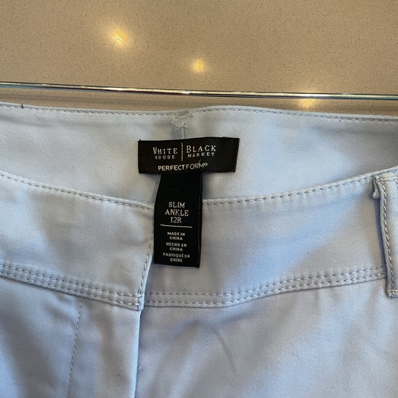 White House Black Market Light Blue Straight Leg Jeans size 12 - Picture 3 of 9